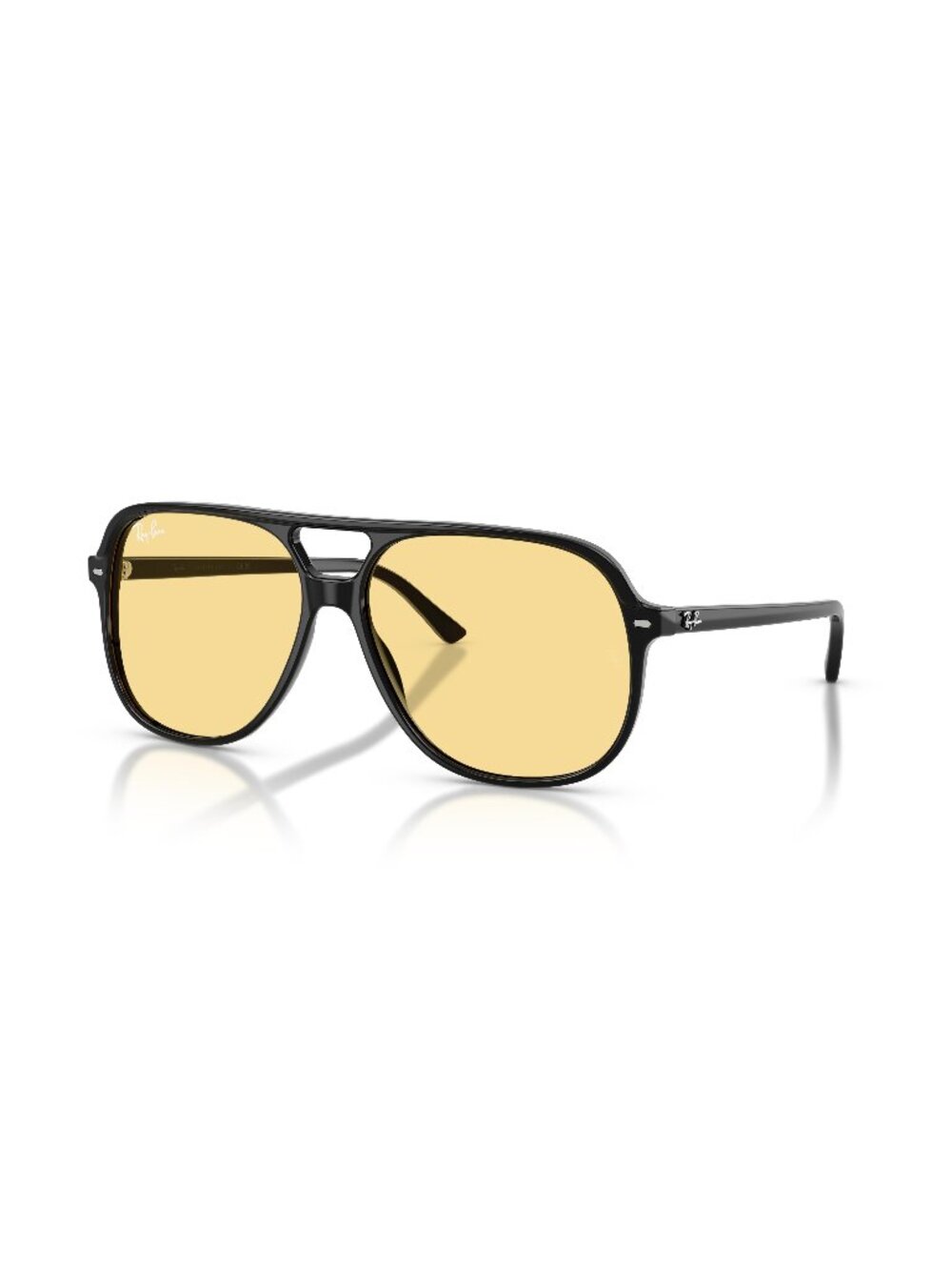 New Ray-Ban Unisex Sunglasses Black Yellow Lens Acetate Frame Ray Ban RB2198 901